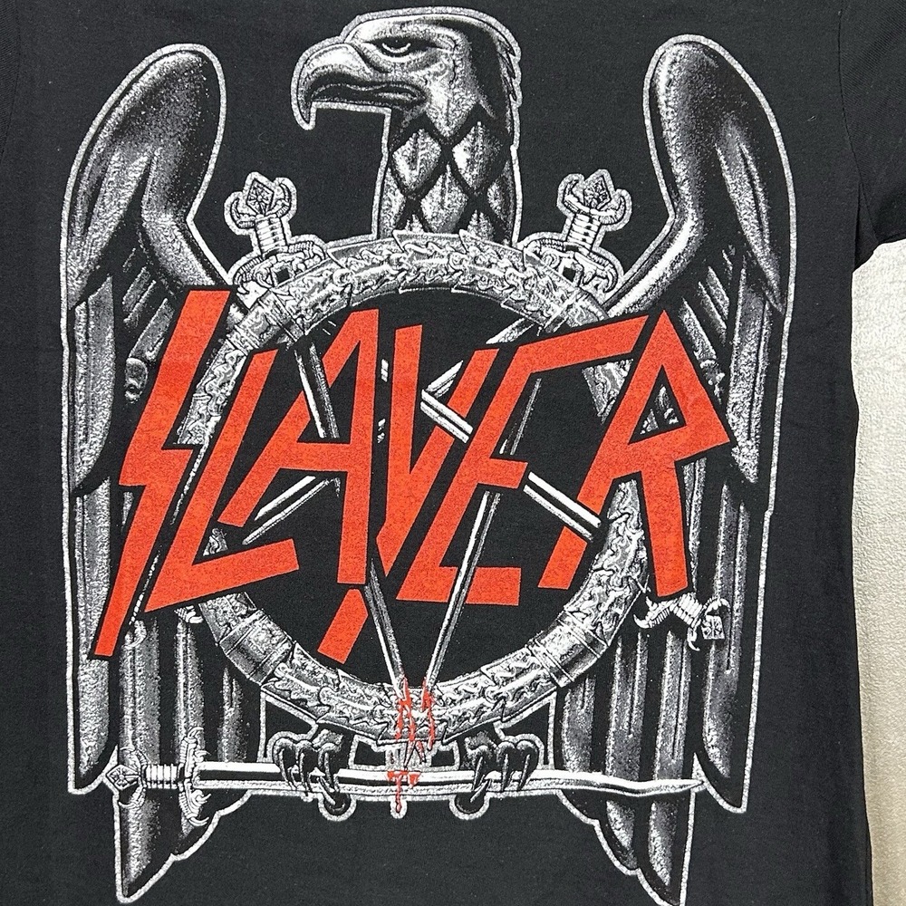 Slayer Shirt Trash Metal Band T-Shirt Global Short Sleeve Size Small‎ New